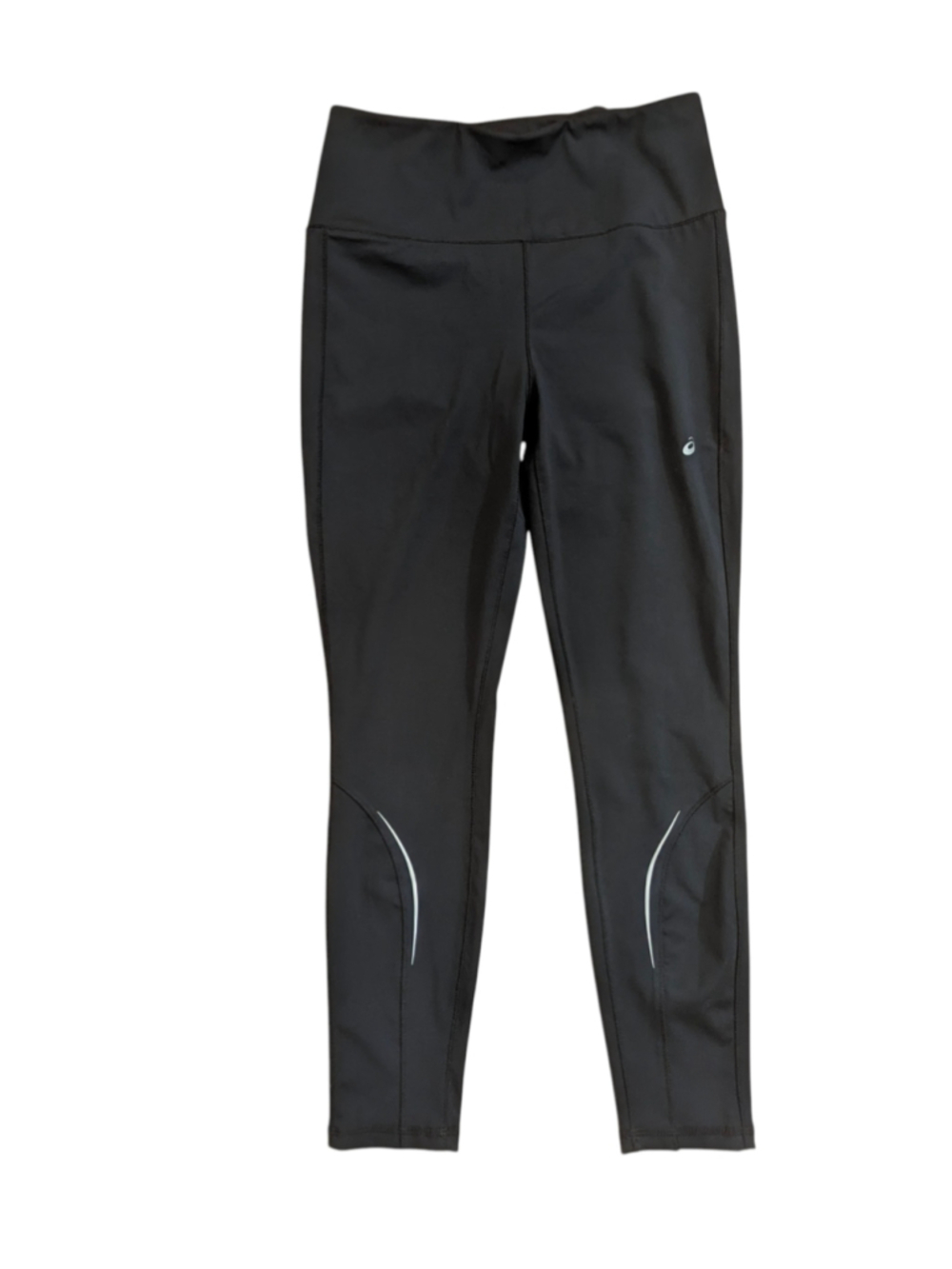 ASICS Black Leggings White Accents Size Medium